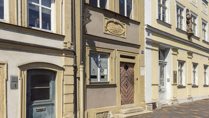 Fassade des Wohnhauses von E.T.A. Hoffmann (Bildmitte), Foto: Gerhard Hagen © Museen der Stadt Bamberg